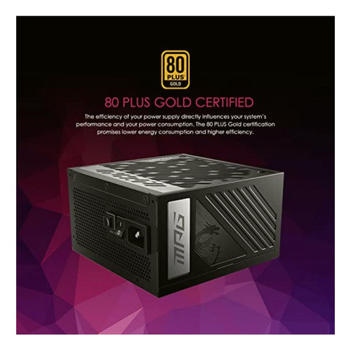 Mpg A850g Pcie 5 & Atx 3.0 Fuente De Alimentación Para