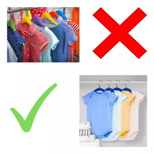  VIS'V - Perchas de terciopelo azul de 11 pulgadas para niños,  con 6 divisores de tamaño de ropa, antideslizantes, para guardería,  armario, para bebés, niñas y niños, paquete de 30 