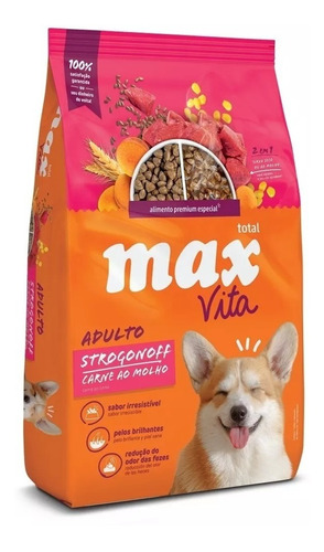 Max Adulto Strogonoff Carne 3kg