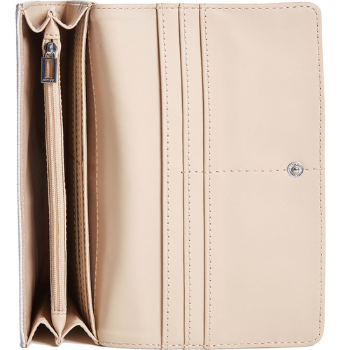Cartera Guess Factory Ab602653-sto Acabado de los herrajes Níquel Color Beige Correa de hombro Beige Diseño de la tela Lisa
