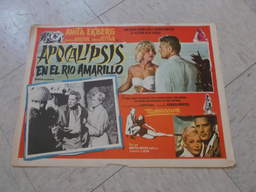 Lobby Card Anita Ekberg Apocalipsis En El Rio Amarillo #6