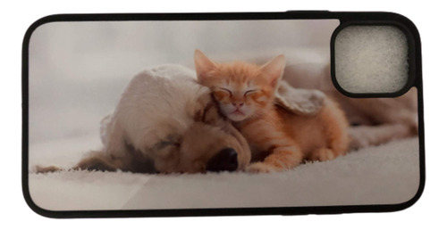 Funda iPhone 11 Pro Perro Gato B Original Stylus Cristal