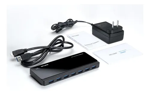 Hub Usb 3.0 Alimentado Por Tp-link Con 7 Puertos De Datos Us