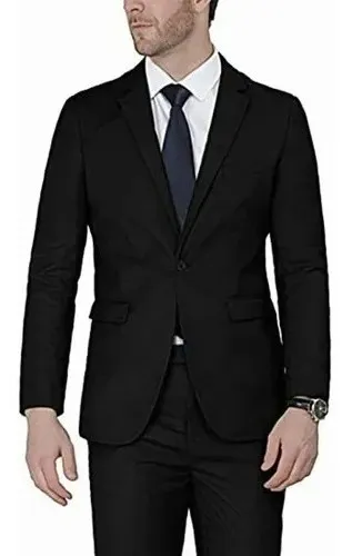 Saco Blazer Negro Casual Hombre Moda Confort Fit Cuotas sin