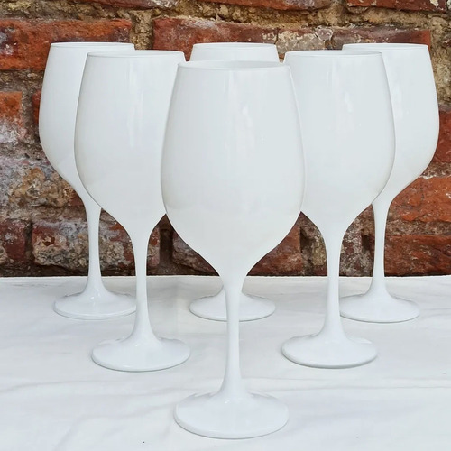 Juego Vajilla 60 Piezas Plato Vaso Copa Cubierto Color Pleno Blanco Liso