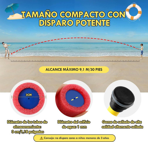 Pistolas De Agua De Espuma 16 Pack, Squirters De Agua Para