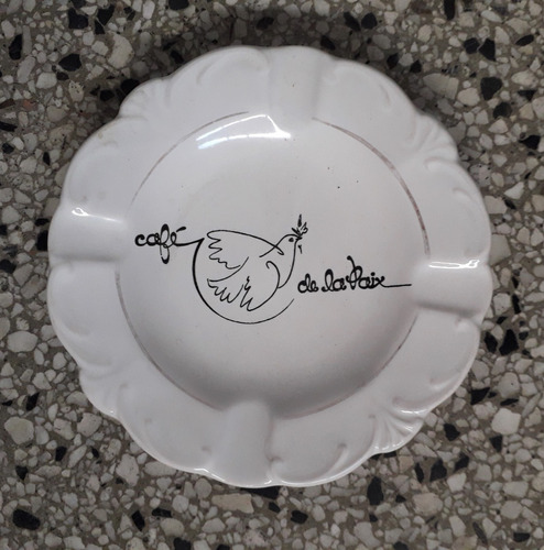 Plato Despojador Café De La Paix Logo Pocitos Porcelana 12,5