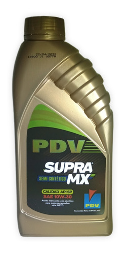 Aceite De Motor Semisintetico 10w30 Pdv Supra Api 