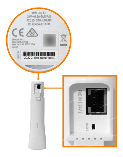 Antena Ubiquiti Ltu-lr 5ghz Ap Radio Longe Range Clickbox