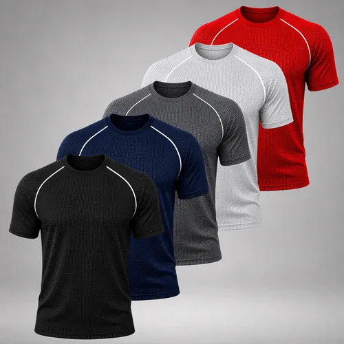 Camiseta Masculina Divine Dry Fit - Kit 5 Unidades