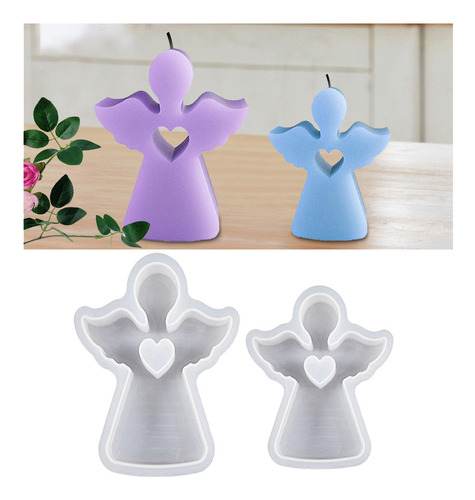 Molde De Silicona De Ángel Para Hacer Velas, Molde Para