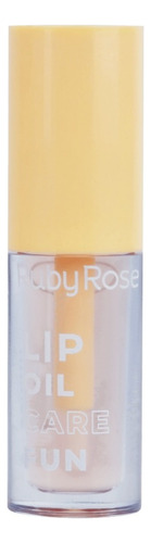 Gloss Lip Oil Ruby Rose Incolor Hidratante - Sabores Acabamento Brilhante Cor Sorvete de Baunilha