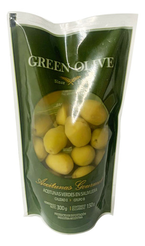 Aceitunas Verdes Green Olive En Salmuera 150g Doypack