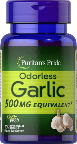 Puritan's Pride | Odorless Garlic | 500mg | 100 Softgels