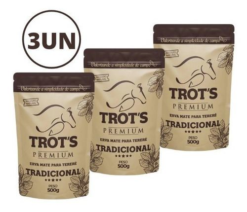 Kit 3 Ervas Terere Trots Premium Sabor Tradicional Promoção