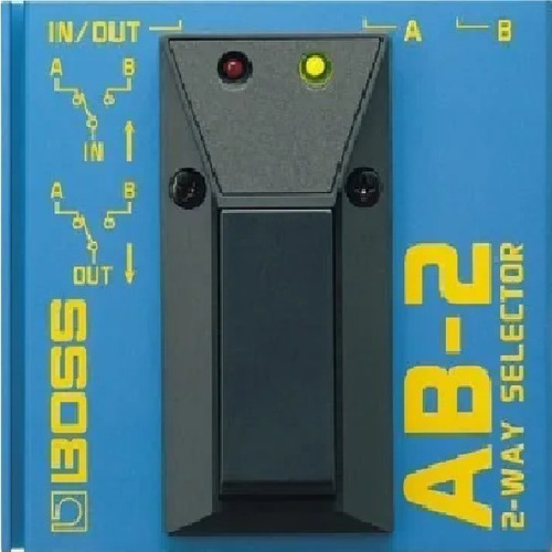 Boss Ab-2 Pedal De Switcheo Selector De 2 Vías Muy Accesible Color Azul