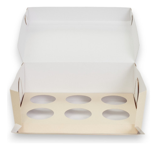 Caja C/ Cuna X6 Cupcake 26x18x10cm Muffin (x50u) - 048q6