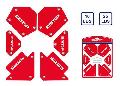 Escuadra Angulo Magnetico Soporte Herreria Soldar 6 Piezas