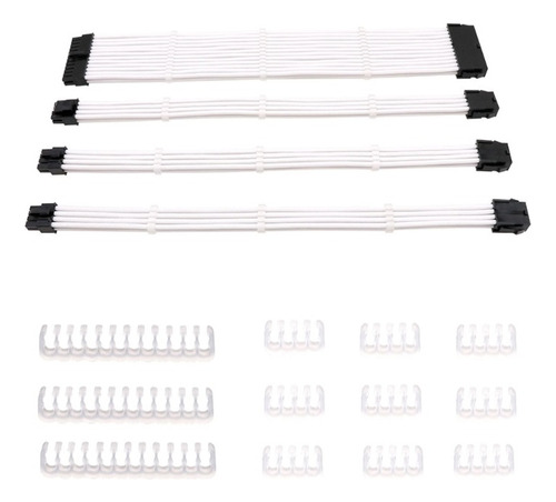 Kit De Cable De Extensión Para Pc Psu 18awg 24pin Motherb