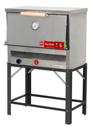 Imagen 1 de 9 de Horno Pizzero 6 Moldes El Gauchito Sol Real Gas Nat Premium