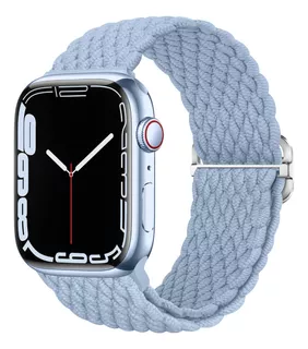 Correa Nylon Trenzado +hebilla Para Apple Watch Todas Series