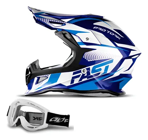 MLB 5370644112 Capacete Trilha Motocross Off Road Fast Tech Oculos 788 Nf JM