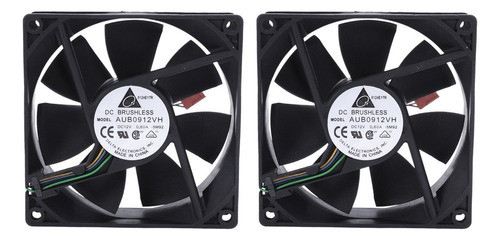 2 Ventiladores De Refrigeración Para Cpu De Ordenador De 90