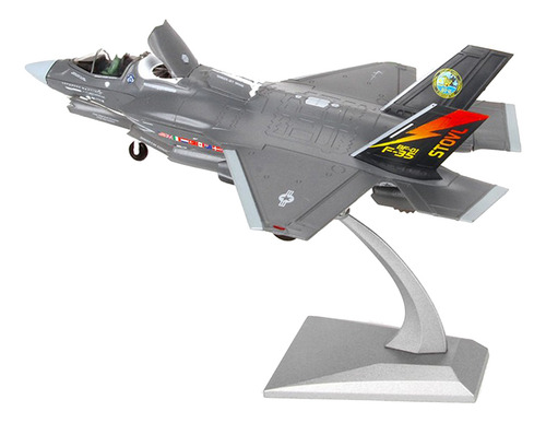 2x 1/72 F-35b + F16d Fighter Diecast Model & Stand
