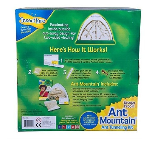 Insect Lore Ant Farm Dos Caras Ant Mountain Incluye Habitat