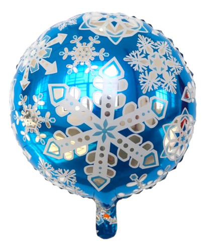 2 Globos Metalicos De 46 Cm, Copos De Nieve