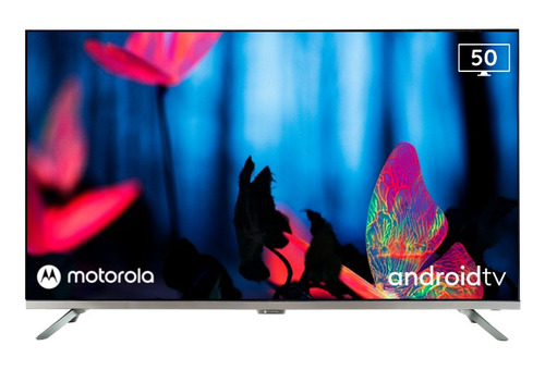 Smart Tv Motorola Android Tv 50  Uhd 4k Hdr + Comando De Voz