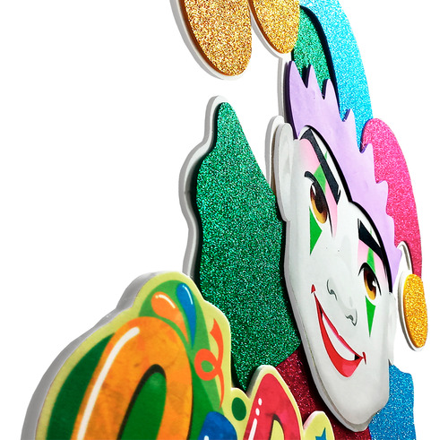 Decoração De Bobo Da Corte Com Glitter Escola Carnaval