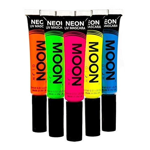 Moon Glow  Blacklight Neon Mascara 051 Oz Juego De 5 Colores
