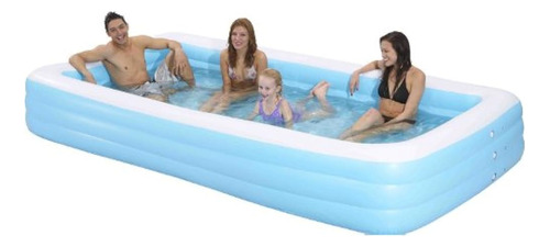 Family Kiddie Pool Piscina Rectangular Inflable Gigante 12 P