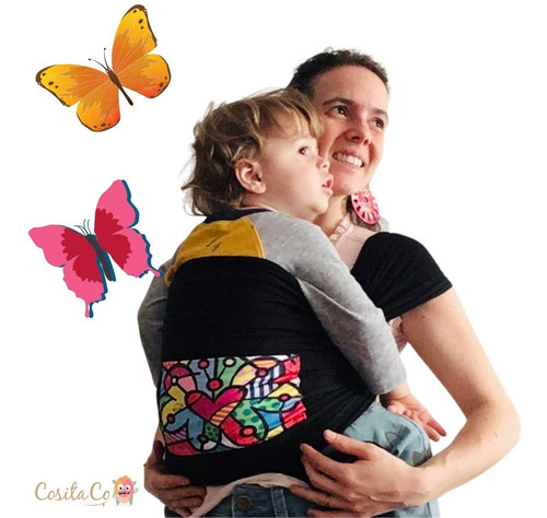 Fular Portabebe Con Bolsillo De Diseño Ergonómico 5 Metros