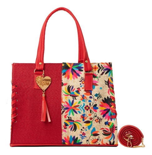 Bolsa Yute Para Dama Fana Estrella Rojo Es Para Ti