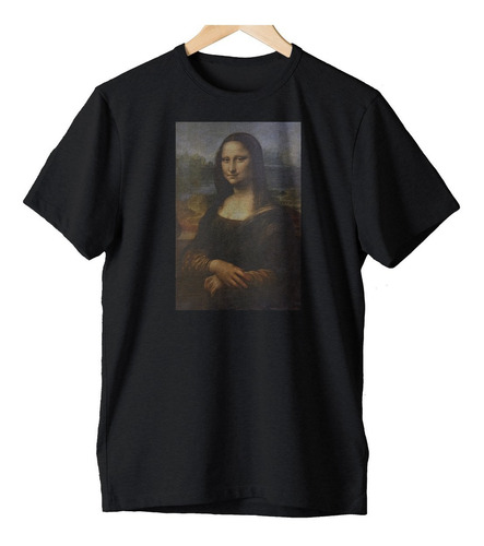 Imagem 1 de 2 de Camiseta Algodão Mona Lisa Da Vinci Aesthetic Retro Tumblr