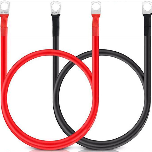 Cables Inversores De Batería De Cobre Puro Rojo Y Negro De C