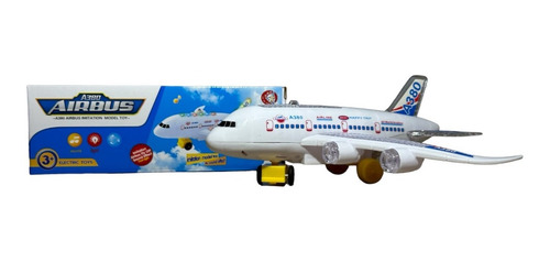 Avion Juguete A Pilas C/luz, Sonido Y Movimiento