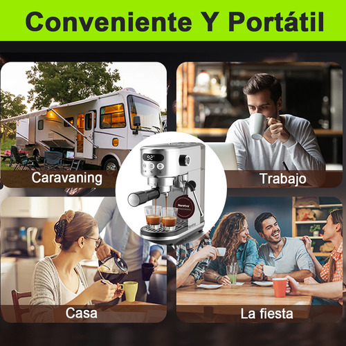 Ewtto Cafetera Portatil De Espresso Profesional De 20 Bares