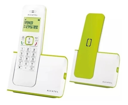 Teléfono Inalámbrico Alcatel G280 Blanco+ Verde+ Id+ Altavoz