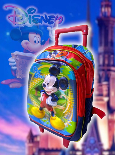 Morral Mickey C/ruedas 35 Cm