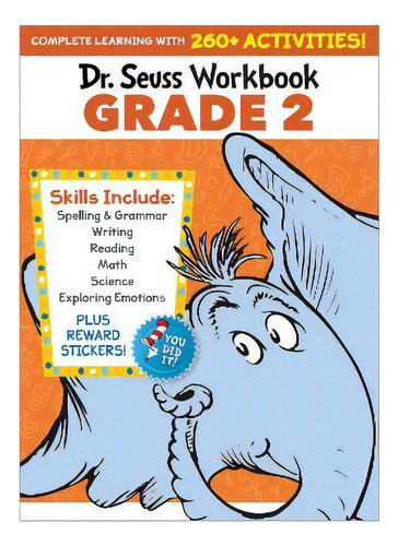 Dr. Seuss Workbook: Grade 2 : 260+ Fun Activities With Stickers And More! (spelling, Phonics, Rea..., De Dr. Seuss. Editorial Random House Usa Inc, Tapa Blanda En Inglés