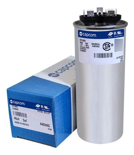 Capacitor Ge Funcion Doble Redondo 5 Ac Uf Mfd