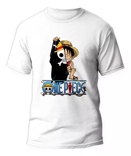 Camiseta Luffy Bandeira Pirata