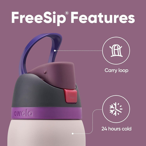 Botella De Agua Owala Freesip 40oz Color Dreamy Field Lila