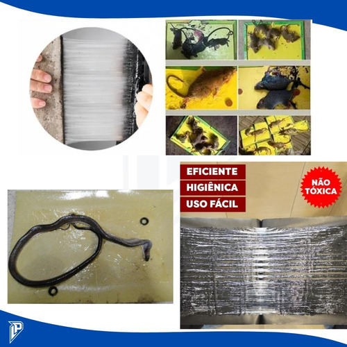Imagem 3 de 7 de Ratoeira Adesiva Armadilha Pega Ratos E Pragas