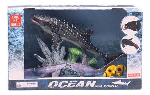 Animales Del Oceano Set Tiburon Y Cazon En Caja Wabro 99577