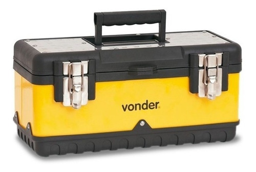 Imagem 1 de 2 de Caixa de ferramentas Vonder CMV 0380 de metal 160mm x 380mm x 180mm amarela