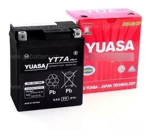 Bateria Yuasa Gel Tornado, Falcon Twister Yt7a = Ytx7l-bs!!